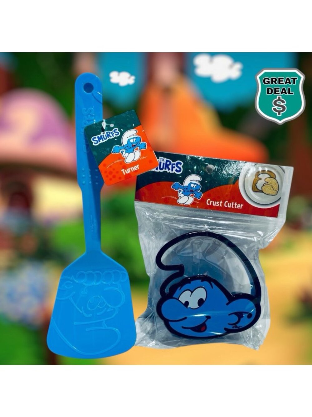 The Smurfs Sandwich Crust Cutter & Flipper. NEW!